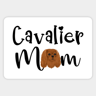 Ruby Cavalier King Charles Spaniel Mom Sticker